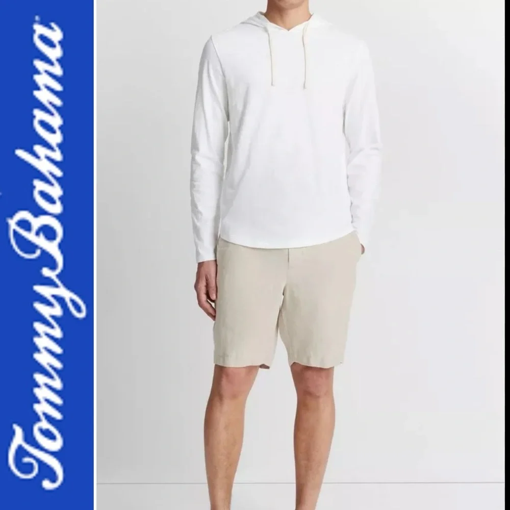 Tommy Bahama Light Gray Hoodie - Picture 1 of 6